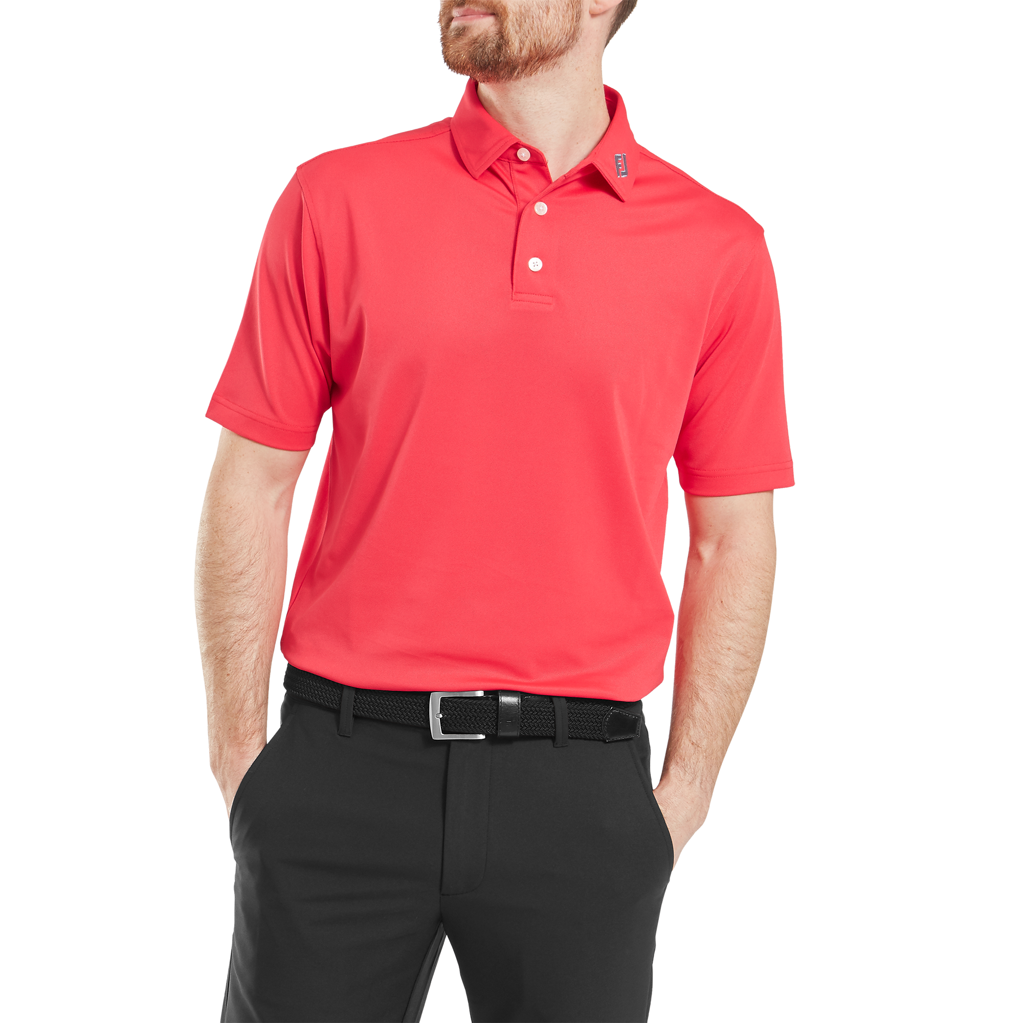 Polo stretch piqu&eacute; uni