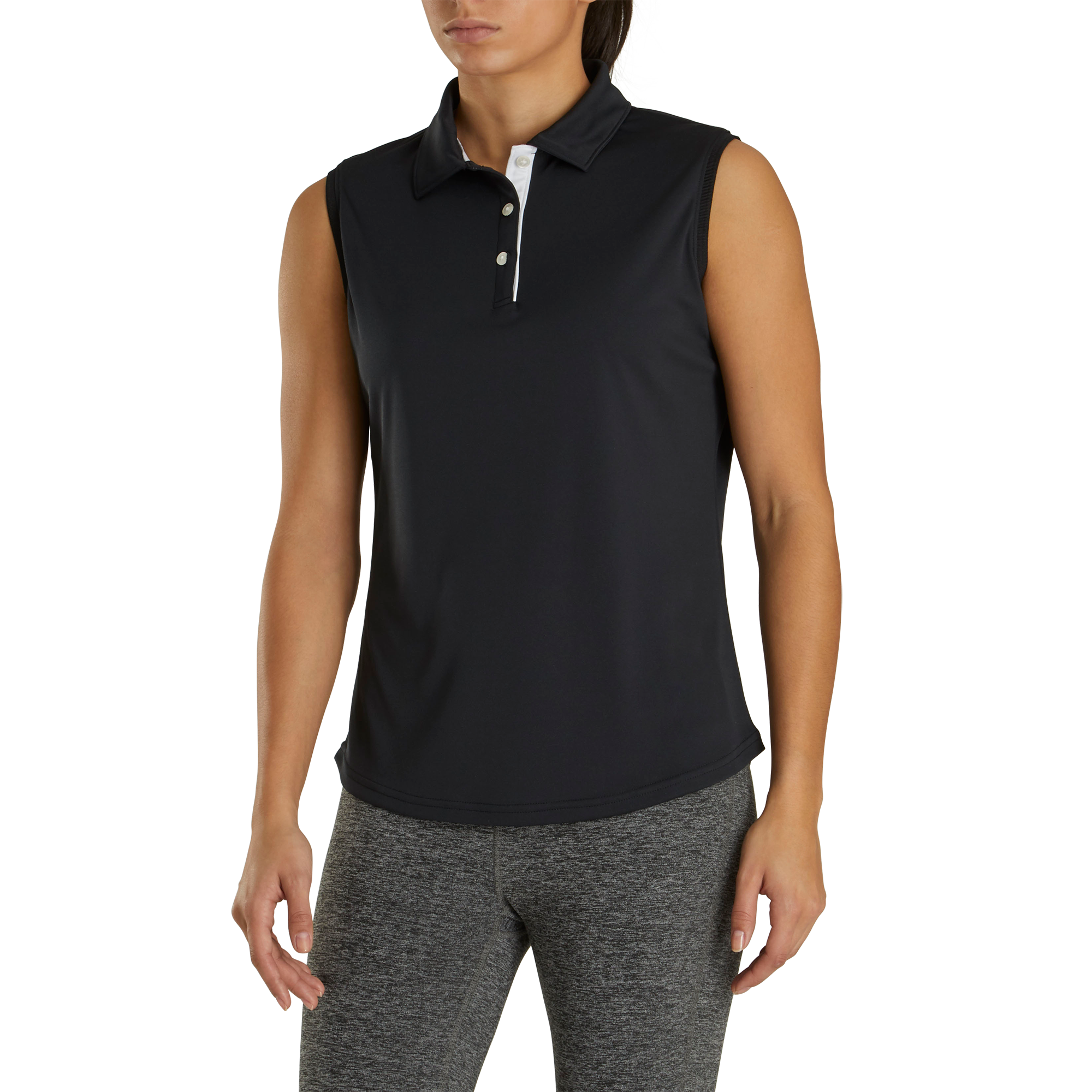 ProDry Interlock Sleeveless Shirt Self Collar Women