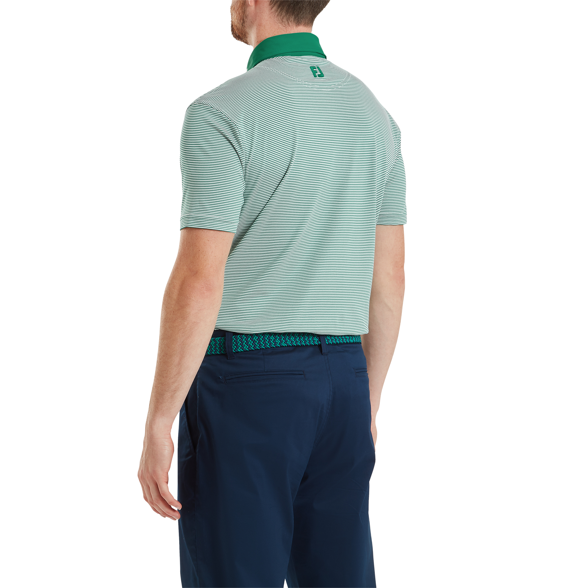 Polo piqu&eacute; &agrave; rayures fines