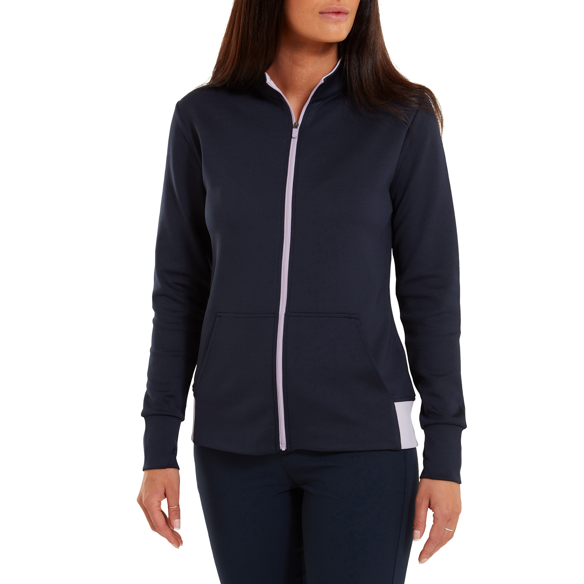 Full-Zip Knit Colour Block Midlayer
