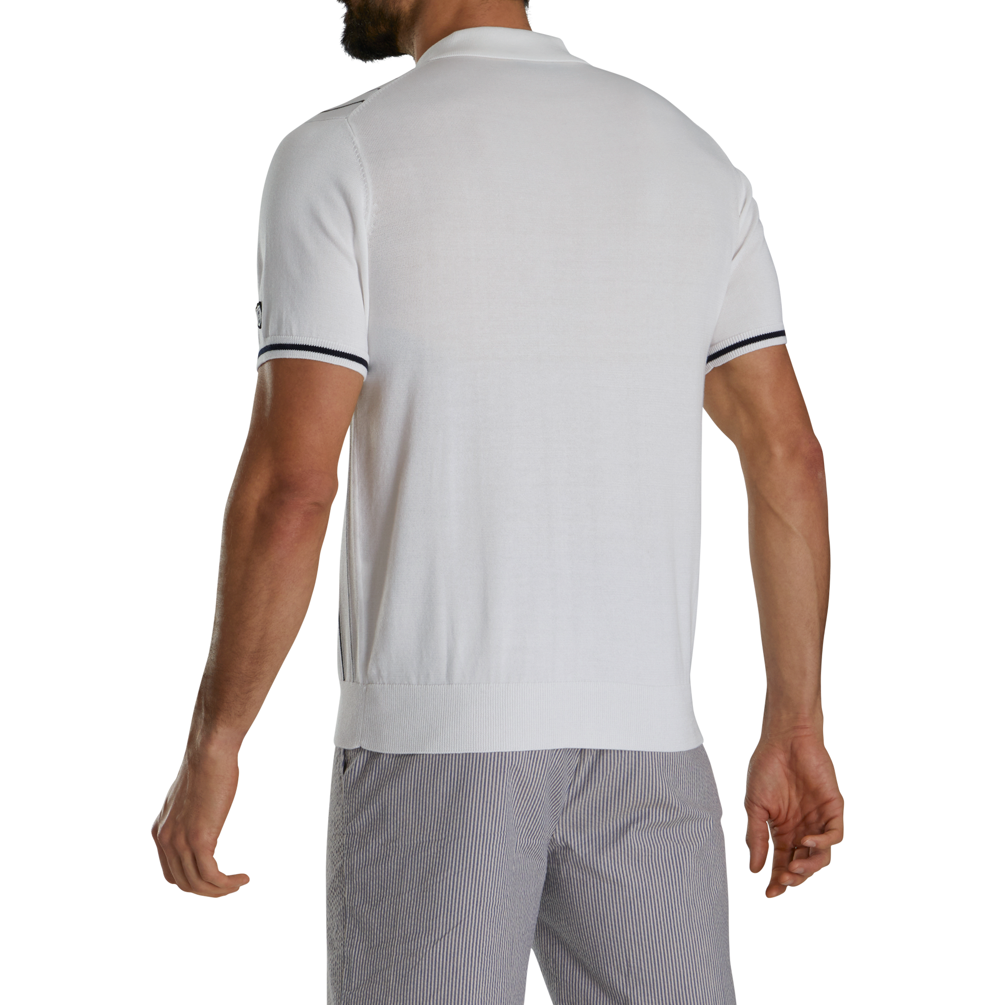 Todd Snyder Short Sleeve Full Placket Sweater Polo