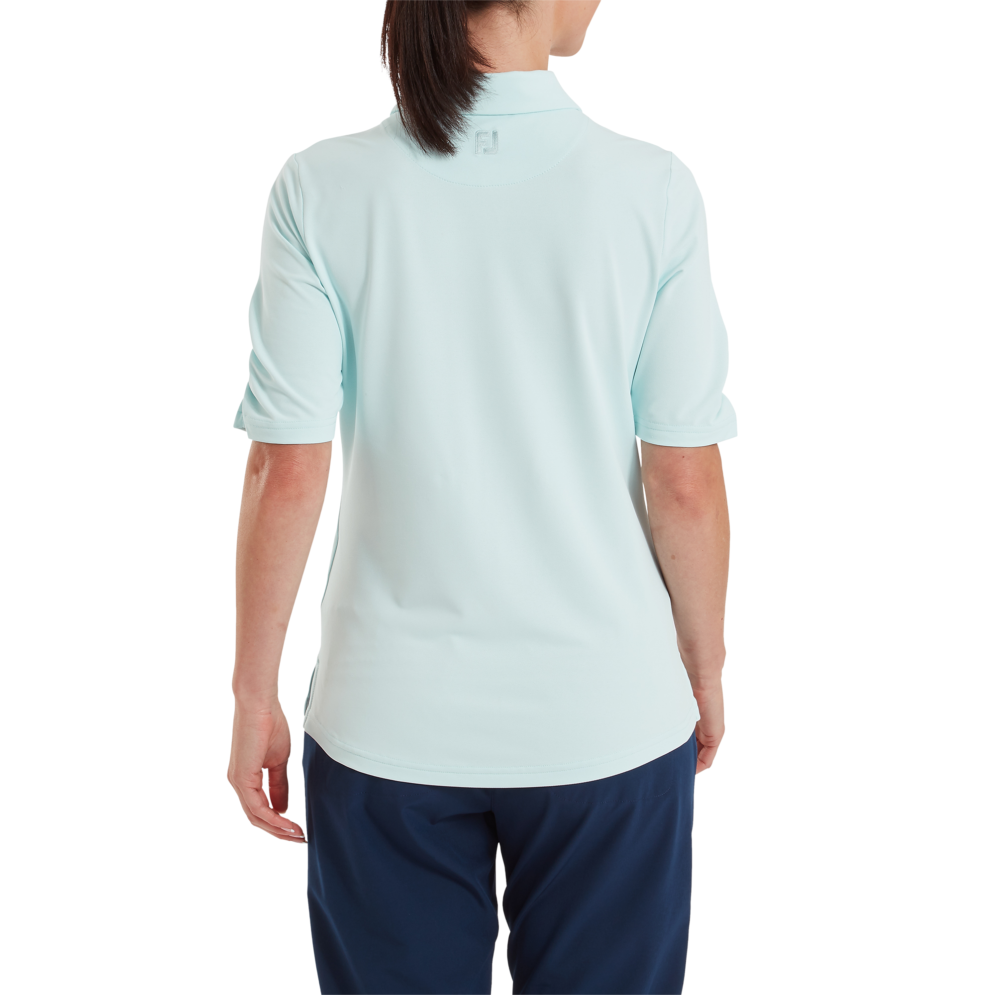 Half Sleeve Ruched Lisle