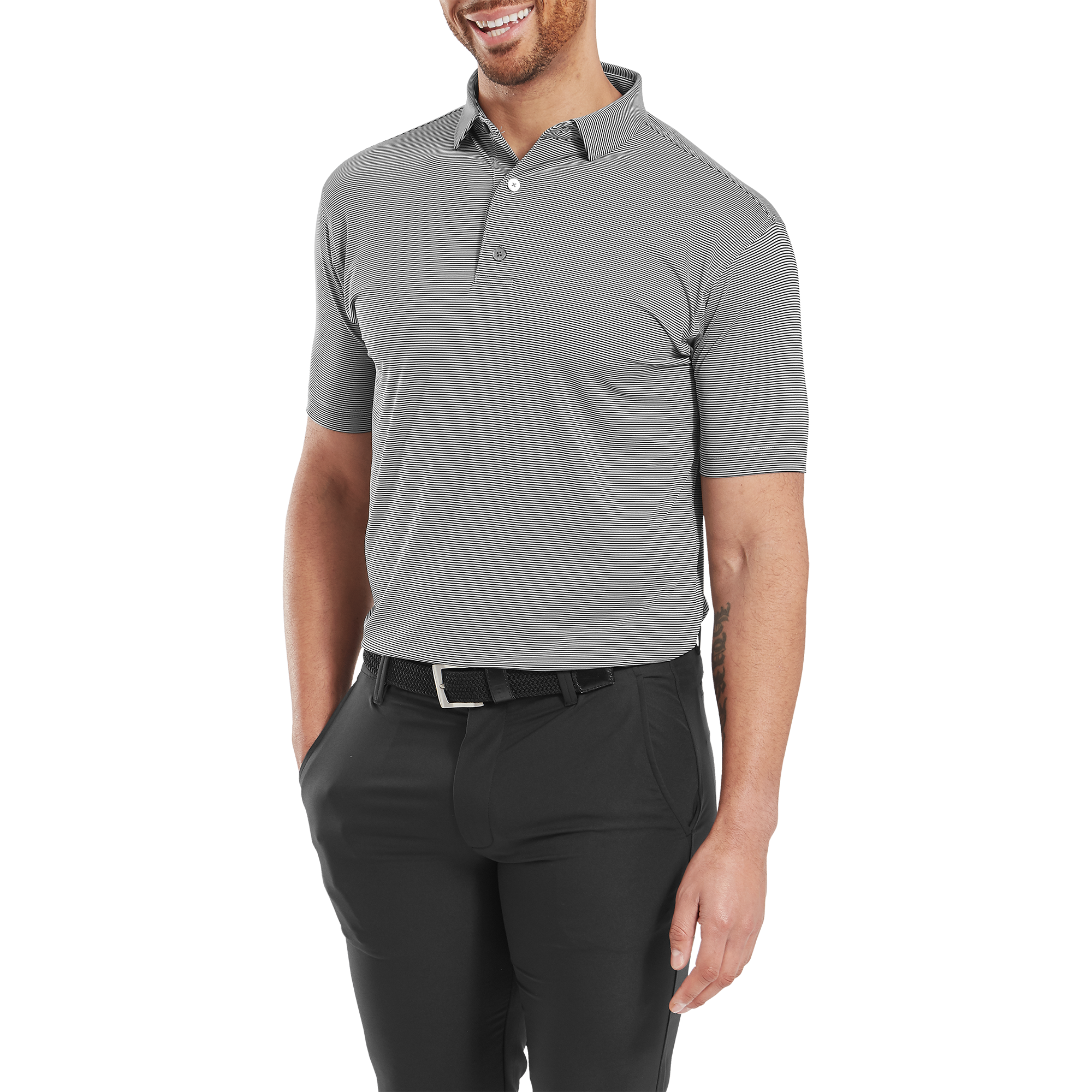 Micro Feeder Stripe Lisle