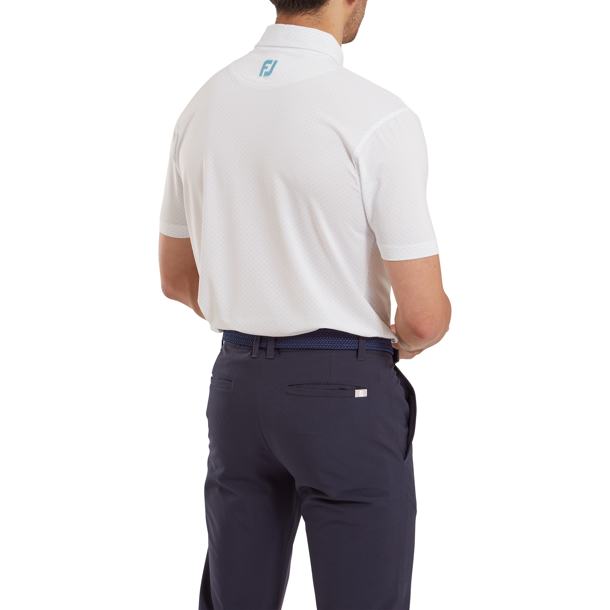 Stretch Lisle Dot Print