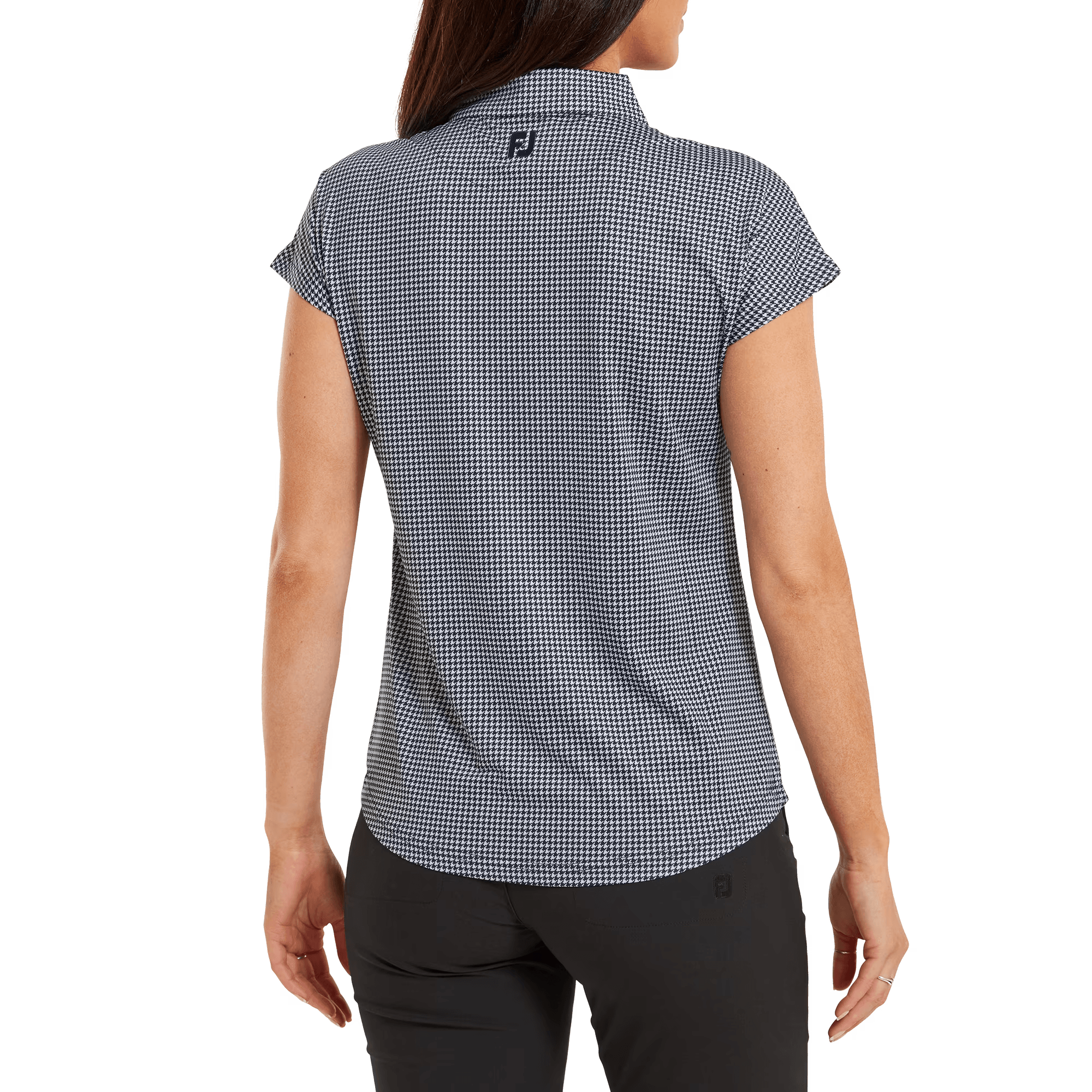 Houndstooth Print Lisle