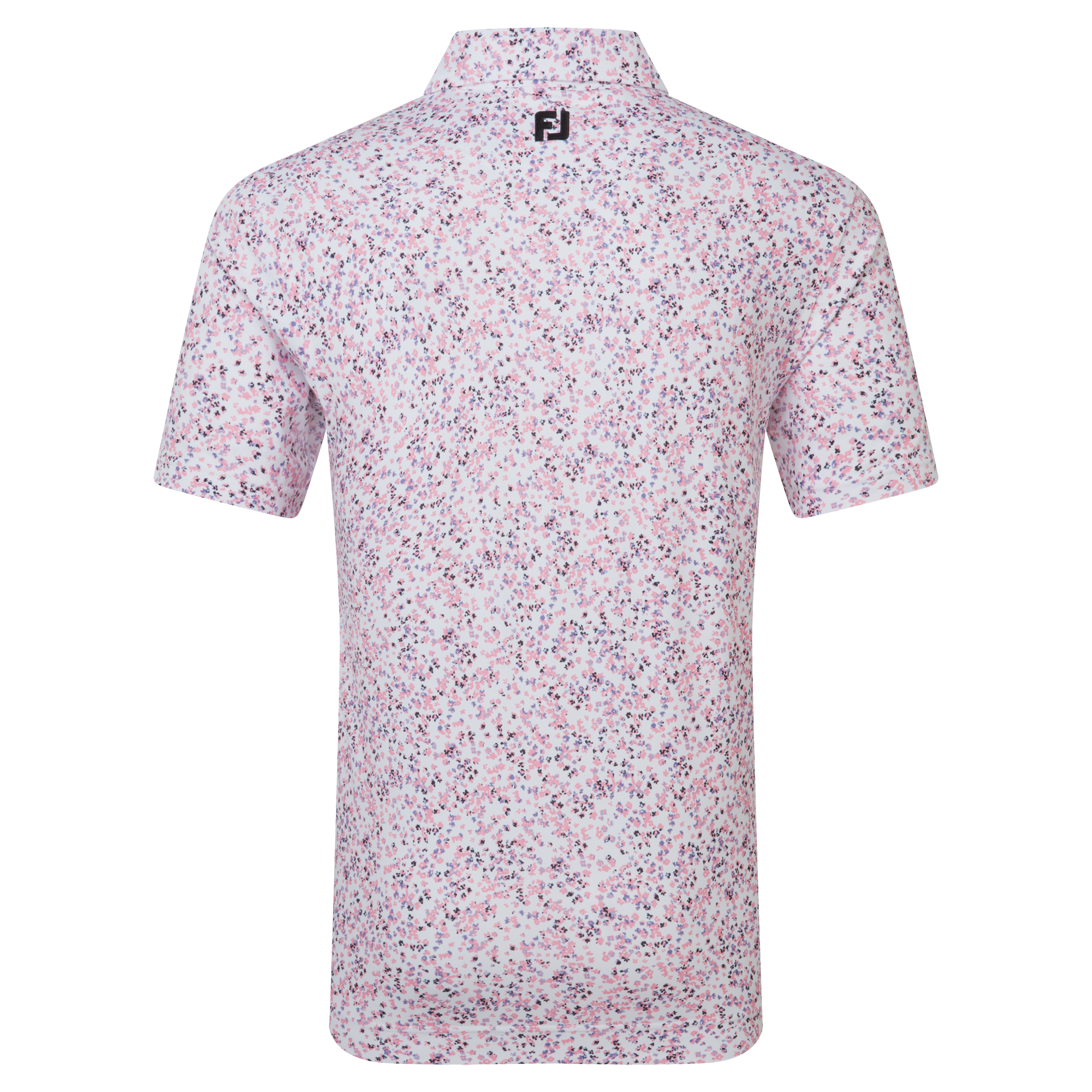 Polo piqu&eacute; imprim&eacute; floral effet aquarelle