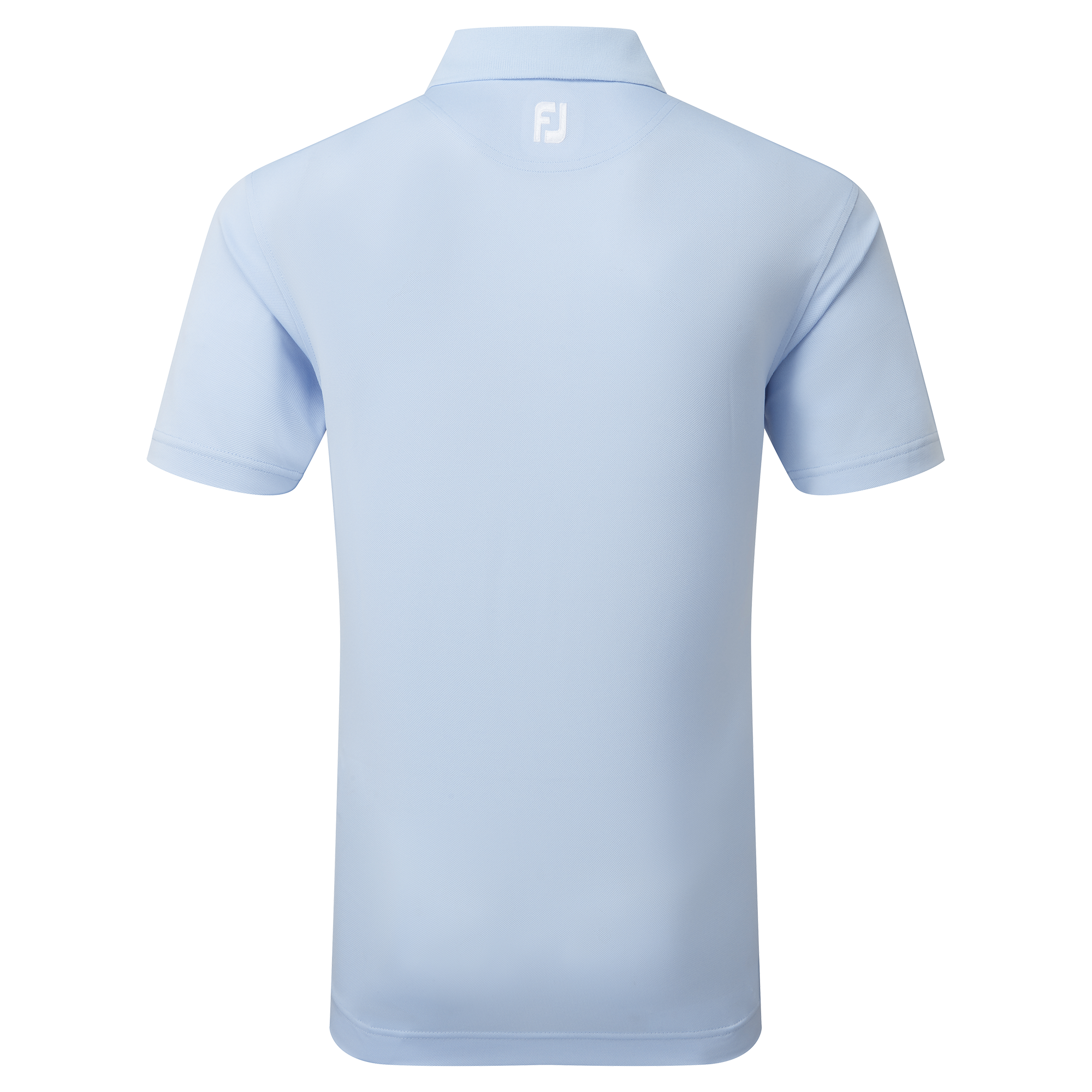 Stretch Pique Solid Rib Knit Collar