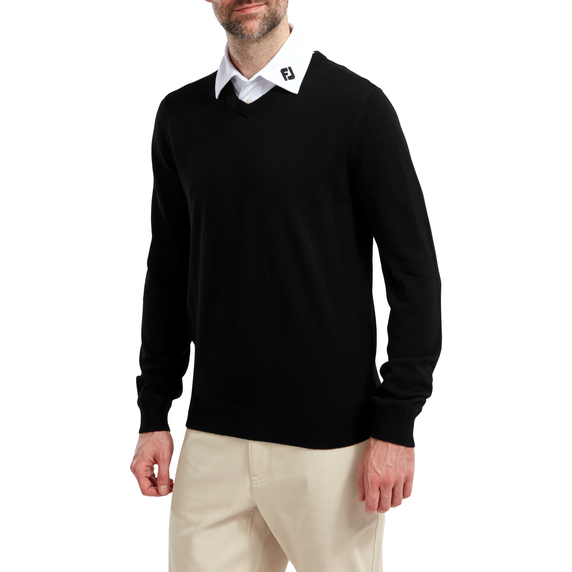 Wool Blend V-Neck Pullover