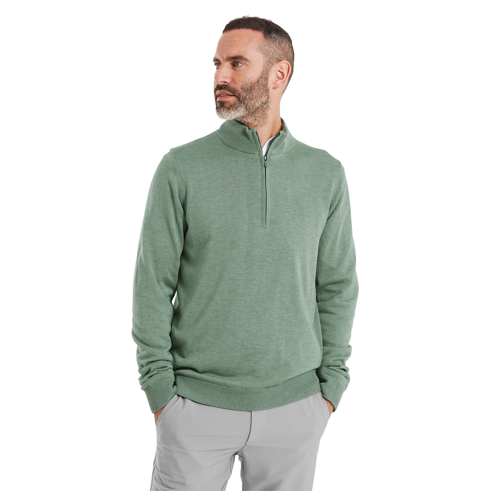 drirelease&reg; 1/4 Zip Lined Sweater