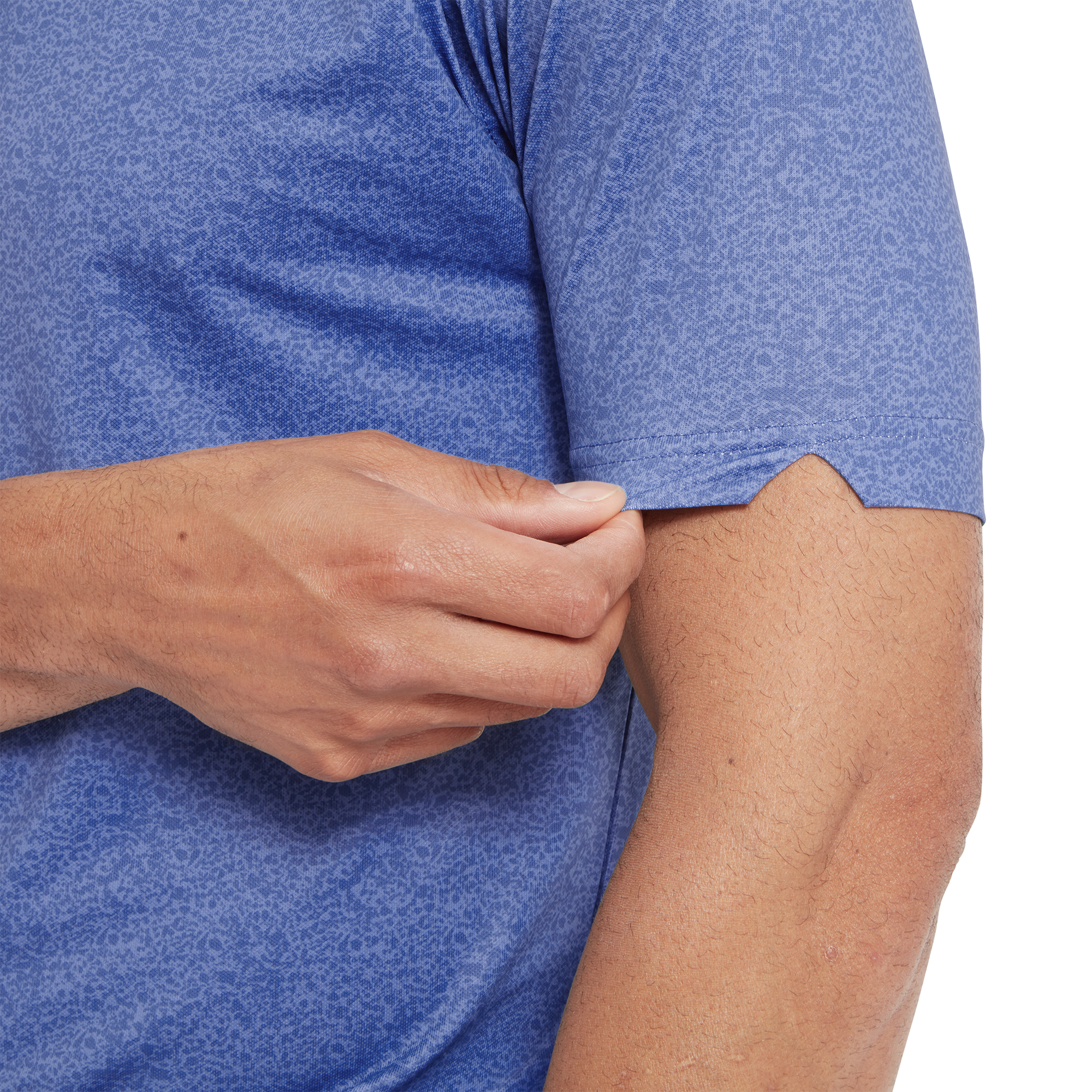 Texture Print Pique with Parachute Trim