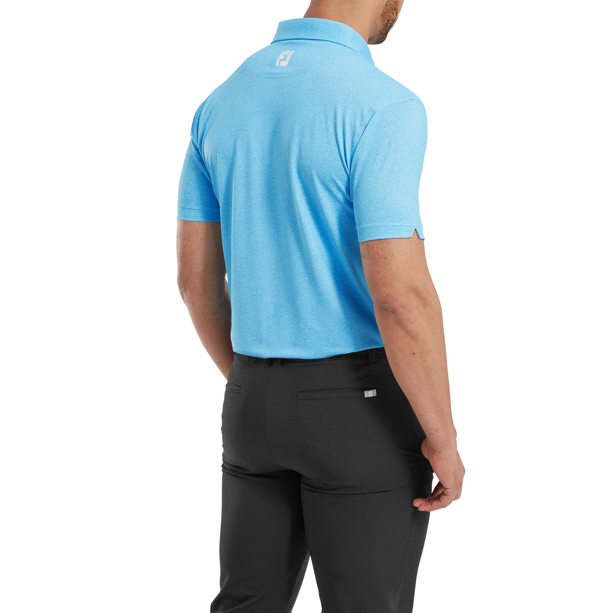 Texture Print Pique with Parachute Trim