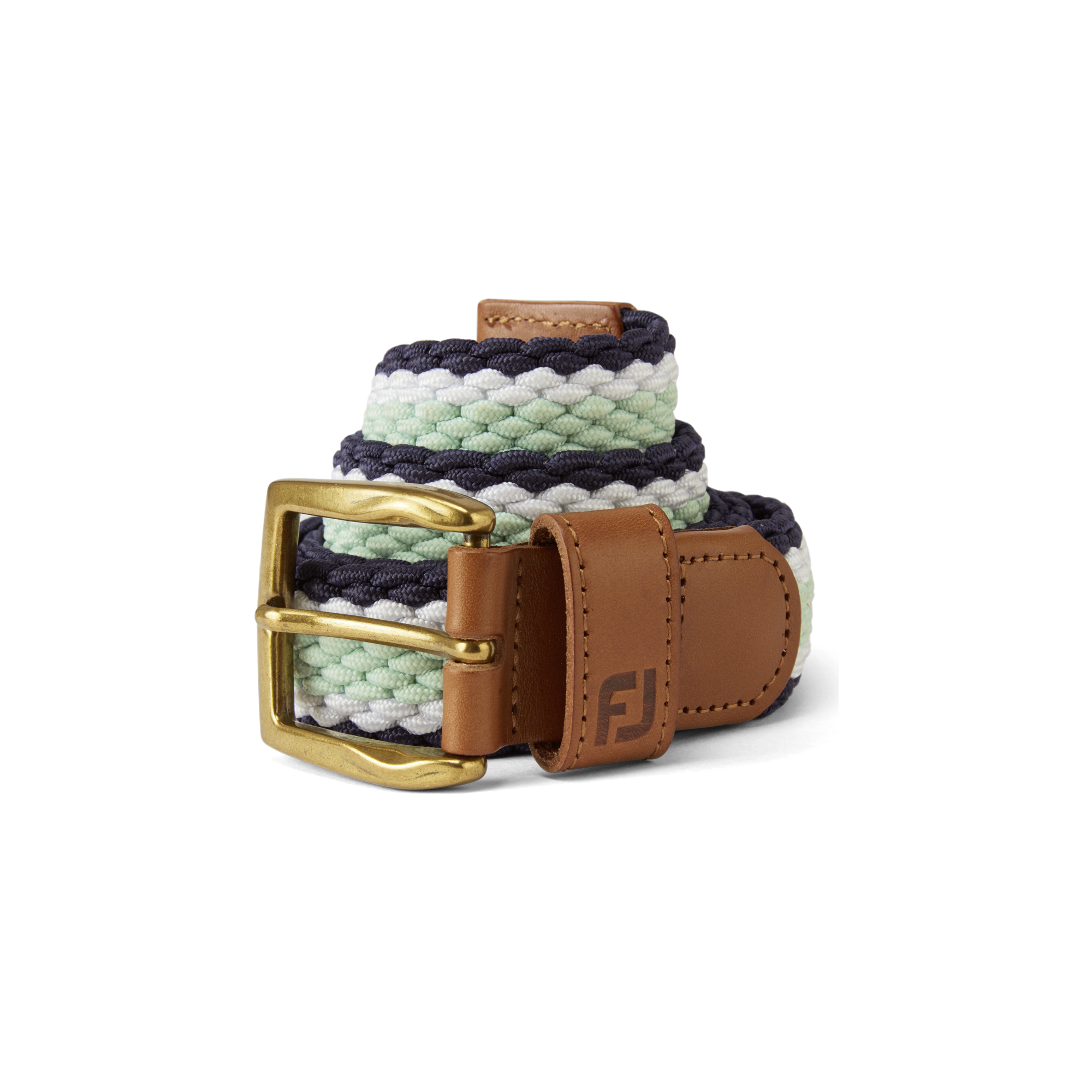 Striped Braided Belt