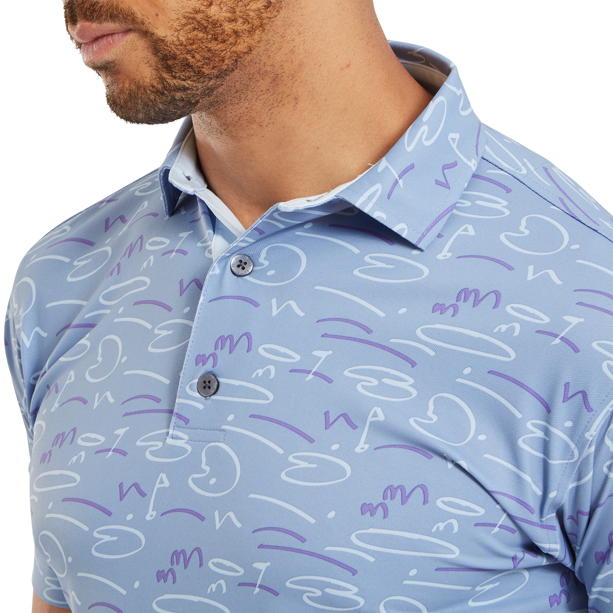 Golf Course Doodle Pique