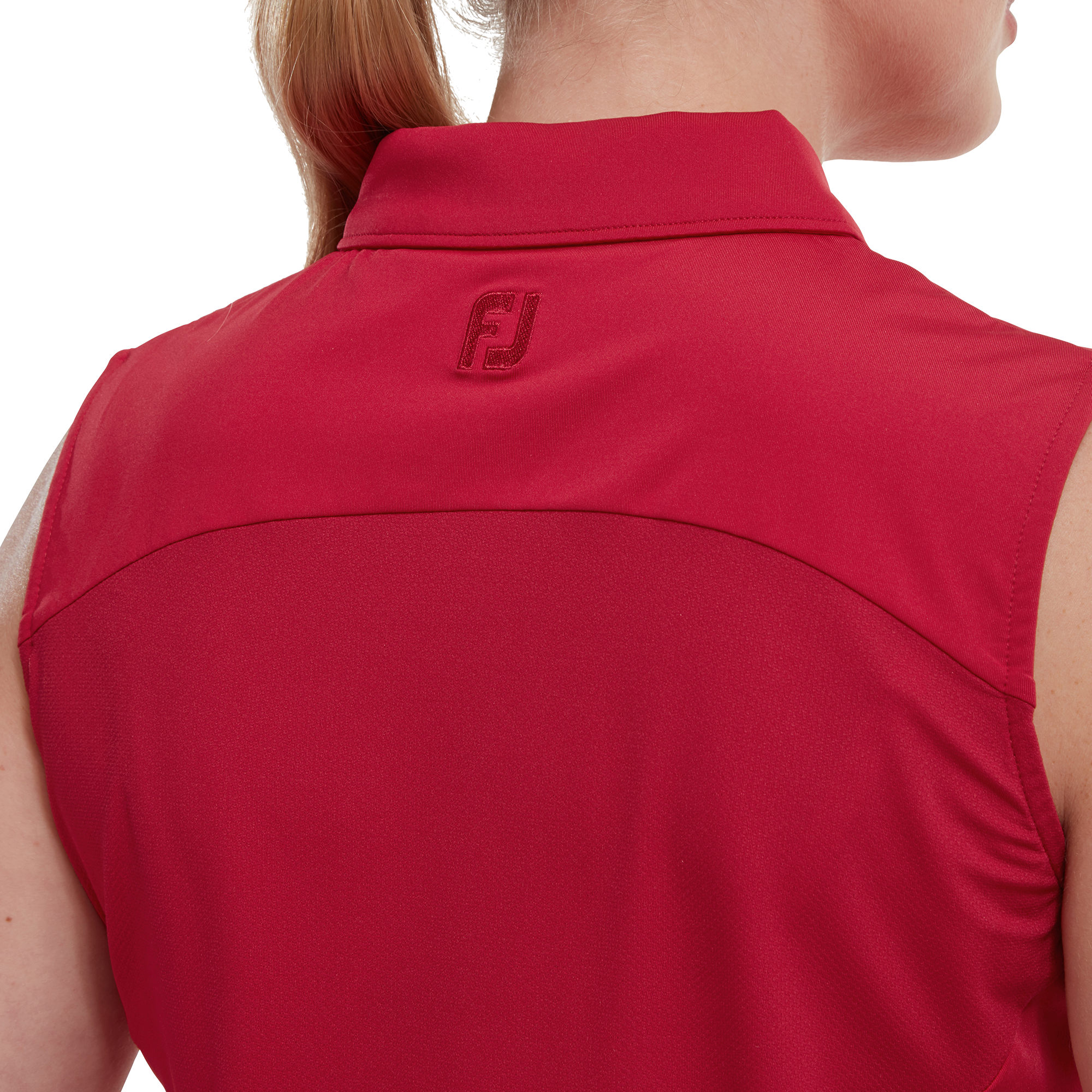 Mesh Back Sleeveless Lisle