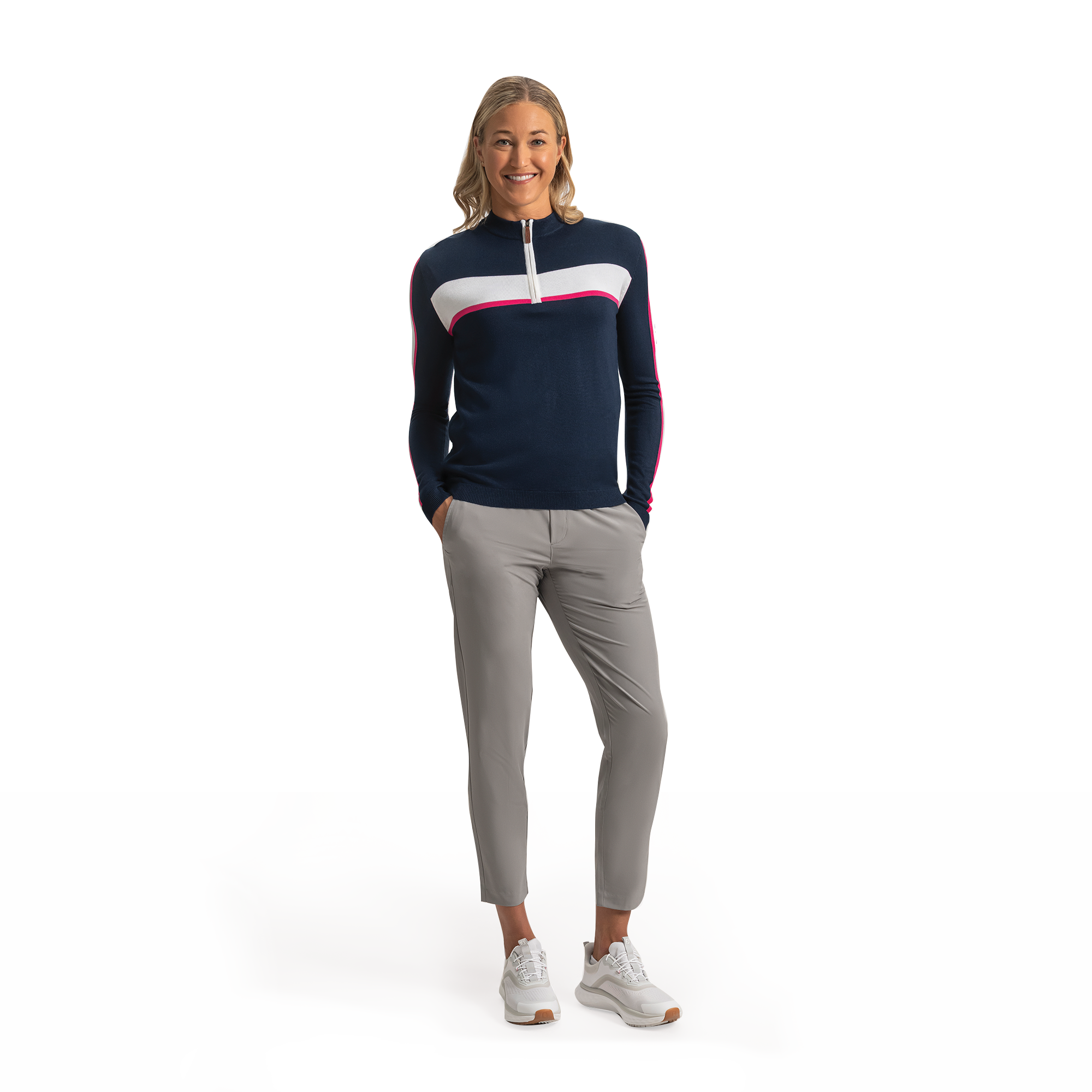 Apr&egrave;s Tee Knit Sweater Quarter-Zip Women
