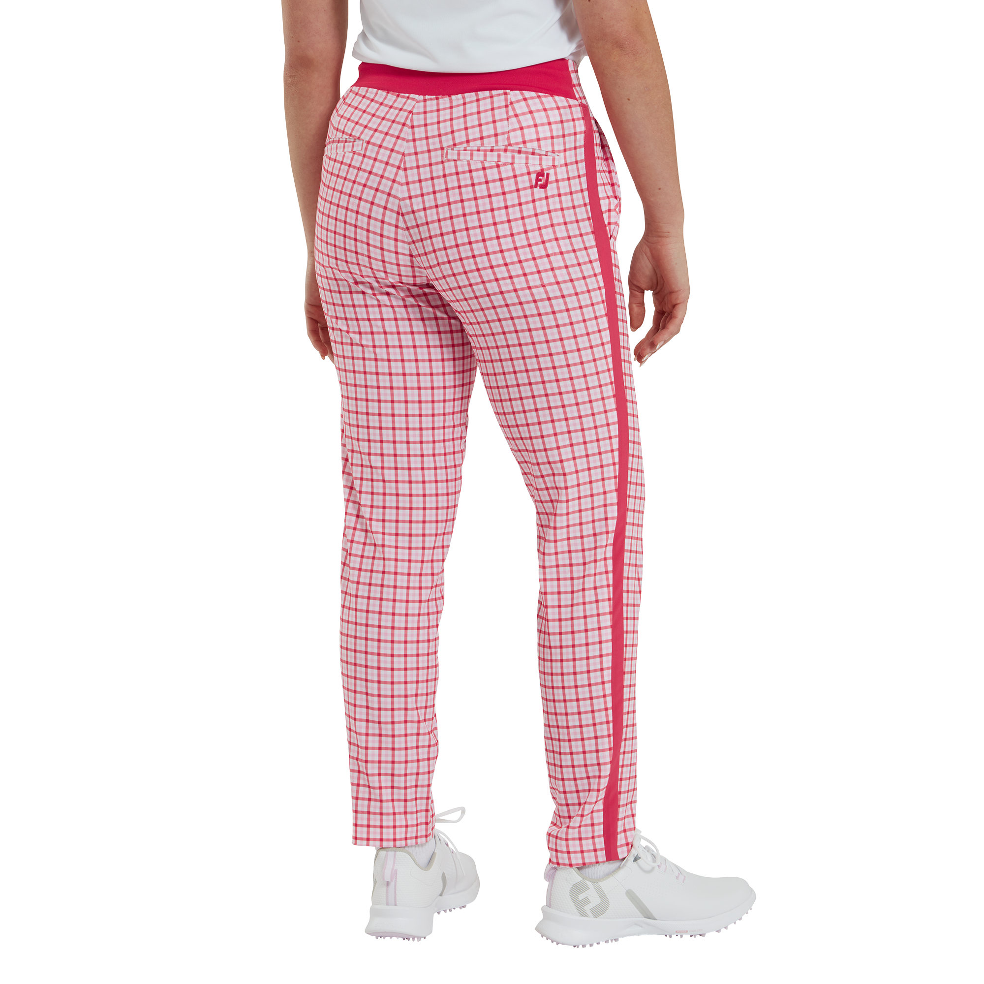 Gingham Lightweight Cropped Trousers
