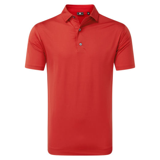 Polo en fil d'Ecosse &agrave; micro rayures