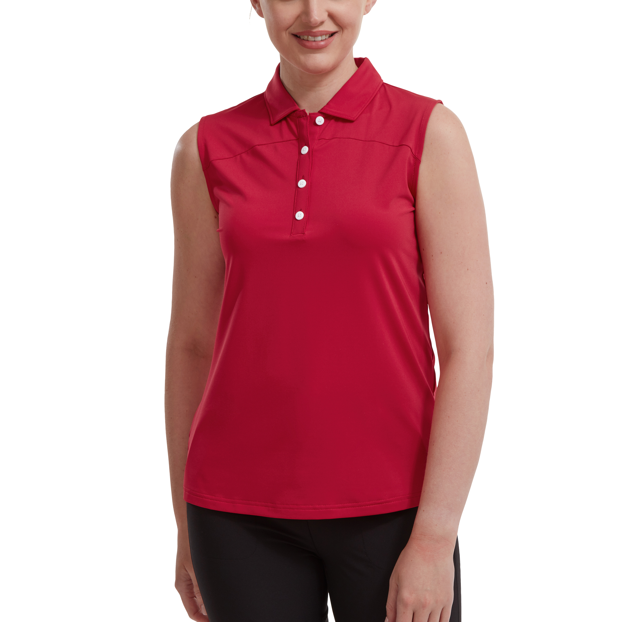 Mesh Back Sleeveless Lisle